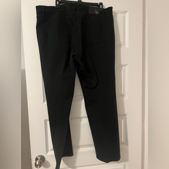 Lauren Jeans  black wash jeans 16W plus size straight everyday wear workwear - Picture 2 of 8